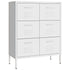 Lady Jillian -  Drawer Cabinet White 80x35x101,5 cm Steel
